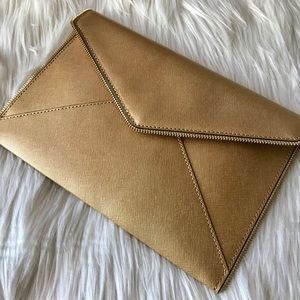 Rebecca Minkoff Leo Envelope Clutch - Gold